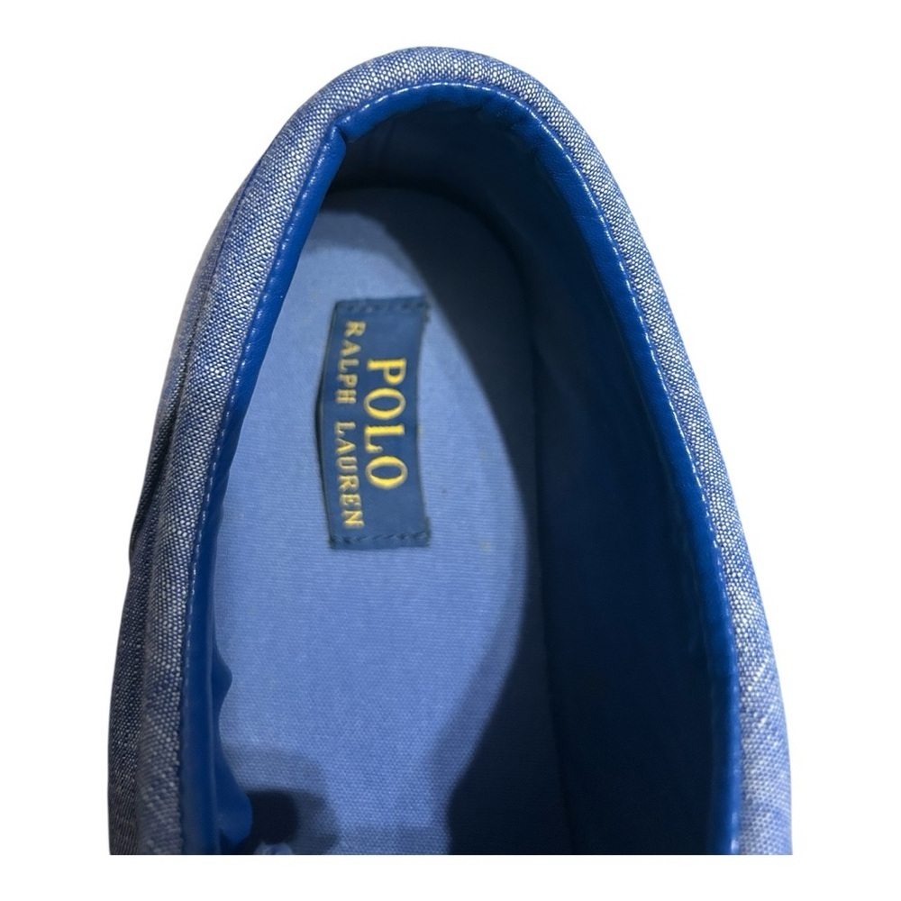 Ralph Lauren Blue Cream Sneakers Casual Comfort(Faxon low) - Picture 6 of 15